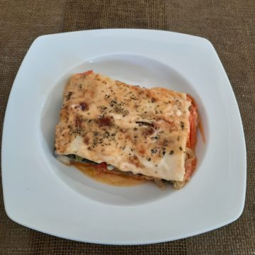 Lasaña de verduras y hortalizas