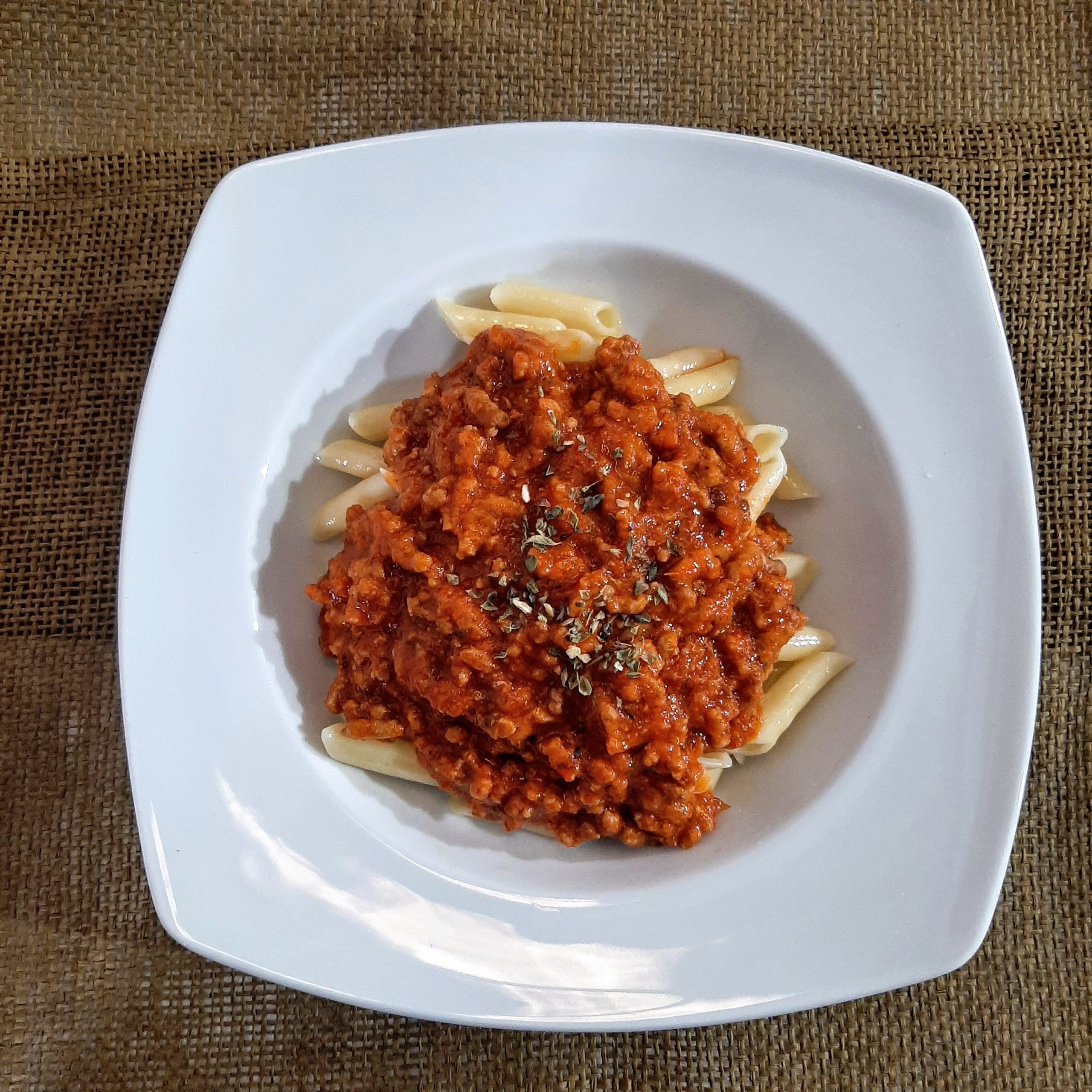 Macarrones boloñesa