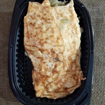 Tortilla de calabacín y dados de pavo (copia)