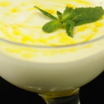 Crema de limón con crocanti