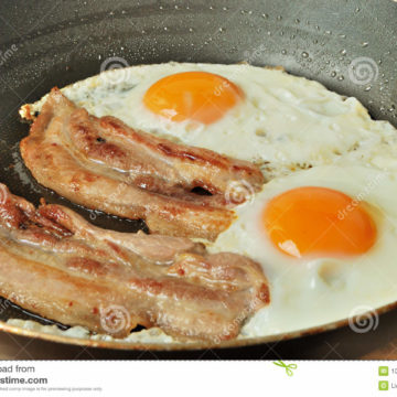 Combi: Huevos fritos, panceta y patatas