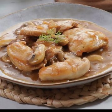 Solomillitos al Pedro Ximénez con dados de patata