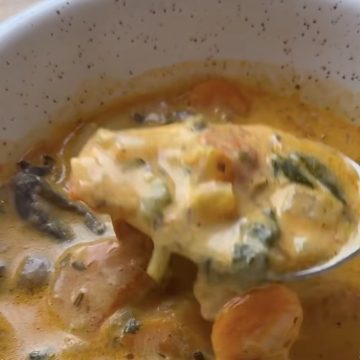 Sopa cremosa de verduras